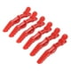 thumbnail image 1 of 6 pinzas para el pelo de cocodrilo antideslizantes de una sola punta para peluquería, color rojo, 1 of 14