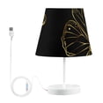 thumbnail image 2 of Butterflies Golden LED Desk Lamp Table Lamp USB Bedside Nightstand Small Lamp for Bedroom Living Room Kids Room, 2 of 8