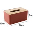 thumbnail image 2 of Caja de pañuelos de escritorio, caja de almacenamiento de papel, caja de papel multifuncional para el hogar, sala de estar, comedor, mesa de café, 2 of 5