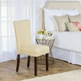 thumbnail image 4 of HomePop Chaise de Salle à Manger Classique Rembourrée, Jaune (Ensemble de 1), 4 of 7