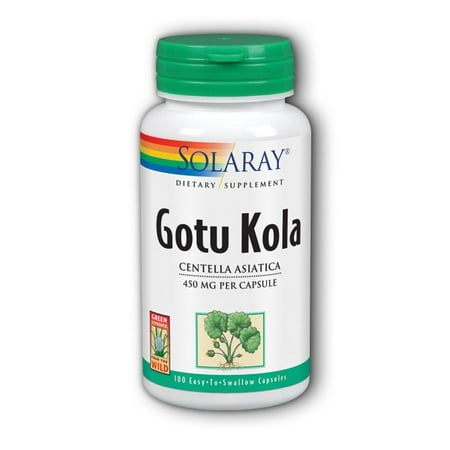 Solaray Gotu Kola 450 mg Capsules, 100 Ct
