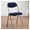 Blue, variant on Padded Folding Chairs Velvet Foldable Table Chair Stool with Thick Padded Seats,Steel Frame Indoor Visitor Chair Event Chair for Living Room