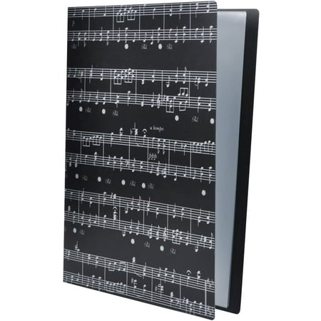 Classeur de table musicale format A4 dossier de rangement pour  porte-documents format A4 40 pochettes (feuille de musique blac