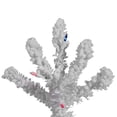 thumbnail image 3 of Vickerman 78" Slim Artificial Christmas Tree with Multi-Color Lights in White, 3 of 3