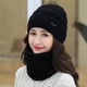 thumbnail image 5 of Gorro de otoño e invierno para mujer, gorro de lana cálido con forro polar, gorro de punto grueso, gorro de algodón para jóvenes, gorro de moda para mujer, 5 of 6