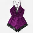 thumbnail image 5 of XWSHYW Plus Size Womens Pajamas Fashion Solid Color Casual Sleepwear Sexy V Neck Temptation Pajamas Set, 5 of 5