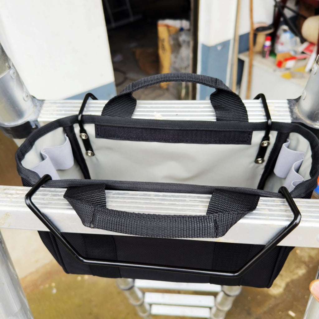 MOMOJIA Professional Telescoping Ladder Tool Bag with Multi Pockets and Compartments