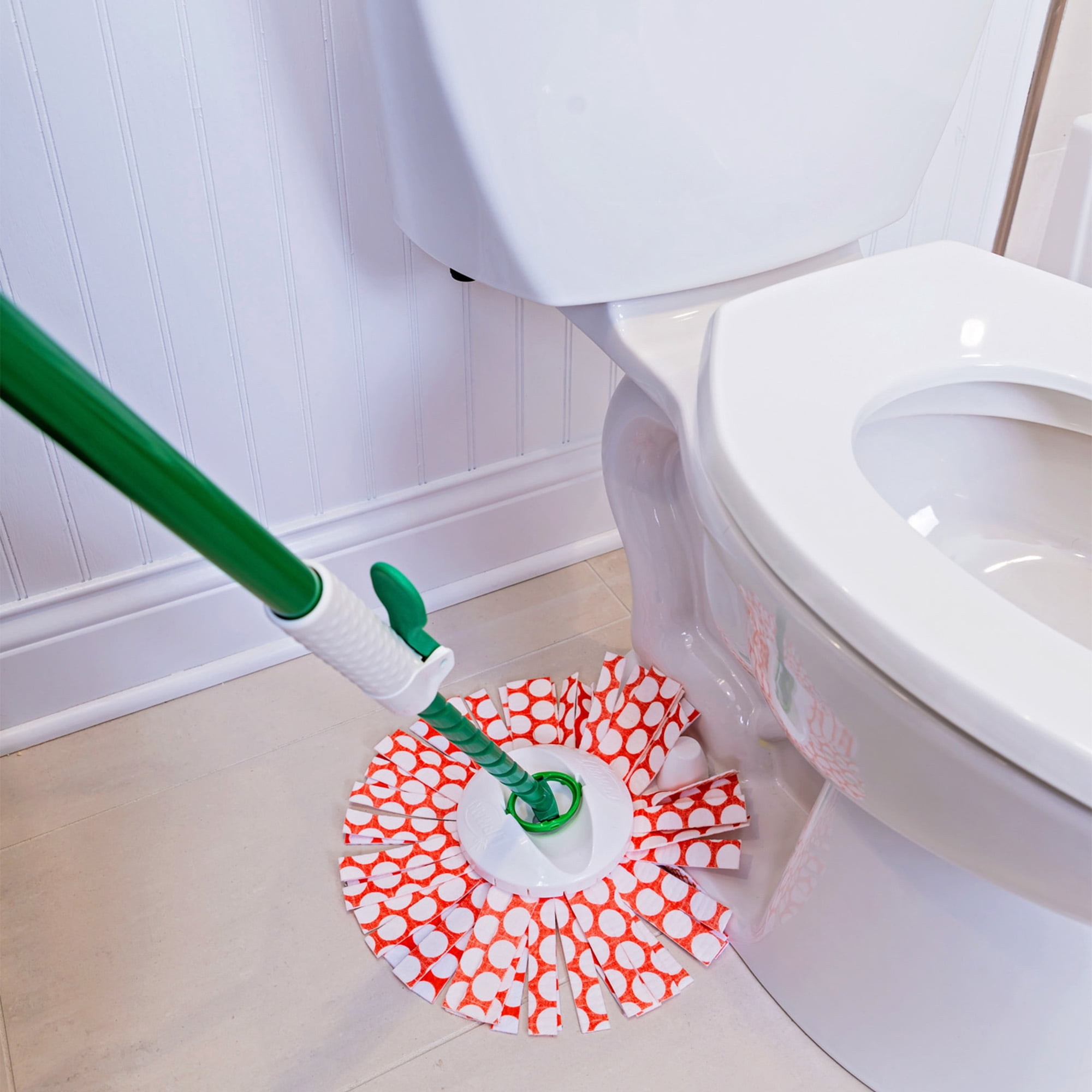 Libman Wonder Spin Mop Refill Head with Microfiber GRIPSTRIPS for Floor Cleaning