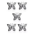thumbnail image 2 of Justharion Metal Wall Decor Safe Ingredients Exquisite Craft Nature Style Anti-corrosion Metal Wall Butterflies Large 5Set, 2 of 6