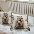 thumbnail image 4 of Outdoor Waterproof Pillow Covers Halloween Trick Or Treat Kids Wood House Decorative Throw Pillow Protectors,Tree Branch on Burlap Pillowcase Cushion Cases for Patio Sofa Garden Couch,20x20in,2 Pack, 4 of 9