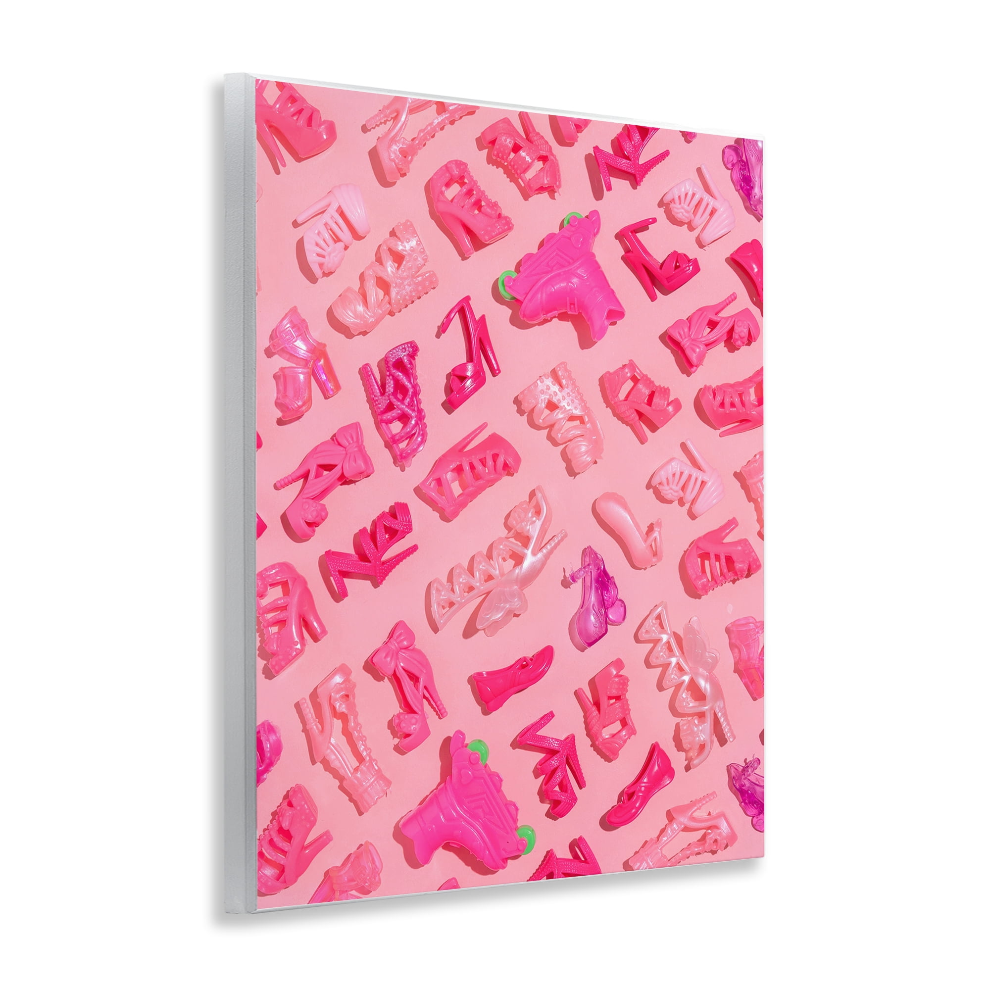 Stupell Industries Tiny Doll Shoes Pink Wall Plaque Art, design by LISH Creative