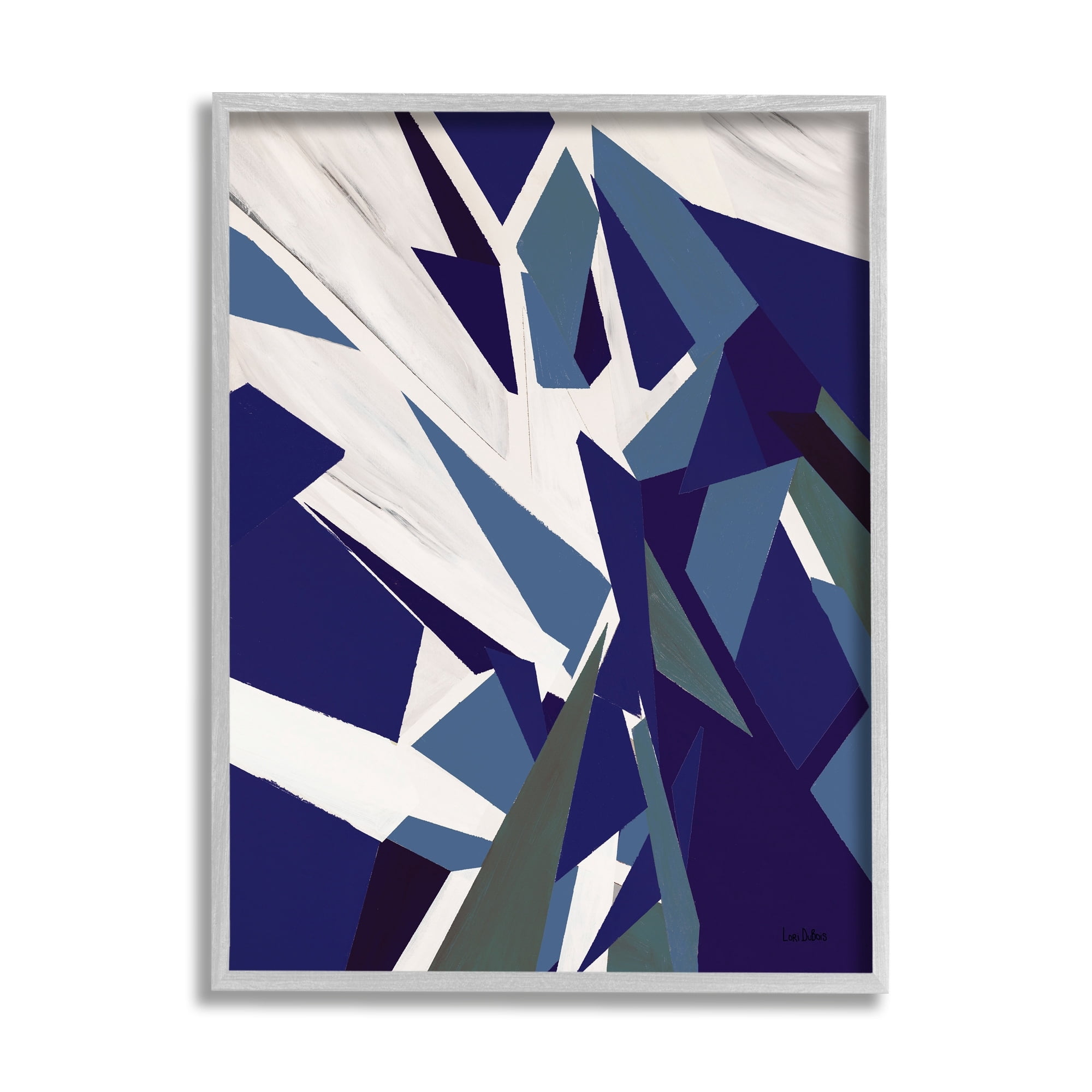 Stupell Industries Warping Polygons Dynamic Geometric Illustration Modern Abstraction,11 x 14, Design by Lori Dubois