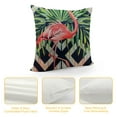 thumbnail image 4 of Nawypu Flamingo Pillow Cover Decorative Beautiful Bird Pink Flamingo with Tropical Banana Leaves Square Pillow Case for Men/Women/ Pink Black and White, 4 of 5