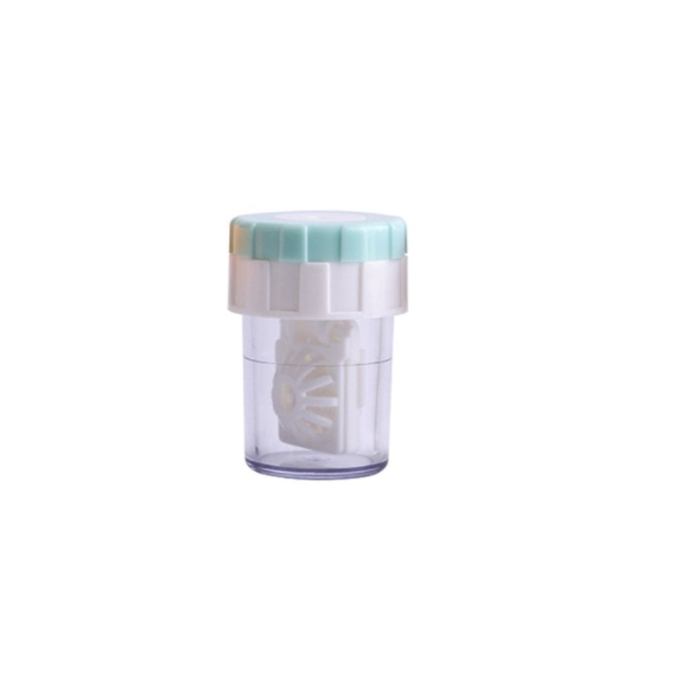Top Deals Small Contact Lens Cleaner Portable Manual Rotation Stealth Glasses Box Manual Cleaning Glasses Contact Lens Cleaner