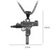 thumbnail image 2 of Collar de acero inoxidable para hombre, colgante de ametralladora Uzi Submachine Gun, 2 of 5