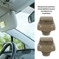 thumbnail image 4 of BESTONZON 2Pcs Vehicle Sun Visor Bracket Clips Beige Practical Car Interior Accessory, 4 of 6
