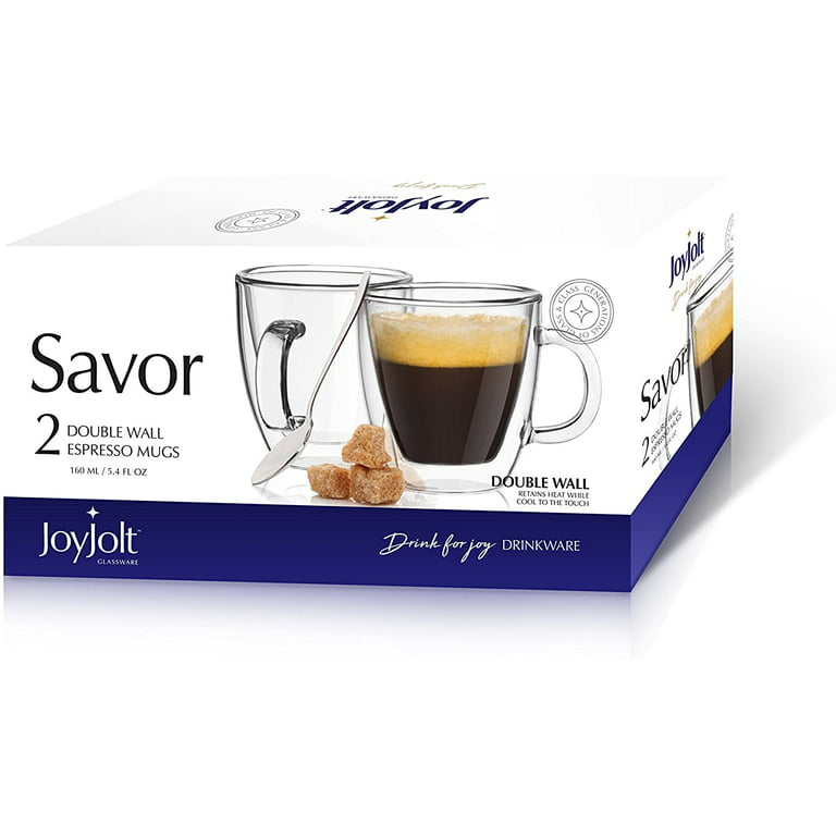 4-Pack 2.5 Oz Espresso Cups With Handle, Shot Glasses,Clear Coffee  Cups,Double Wall Insulated Mugs,T…See more 4-Pack 2.5 Oz Espresso Cups With  Handle