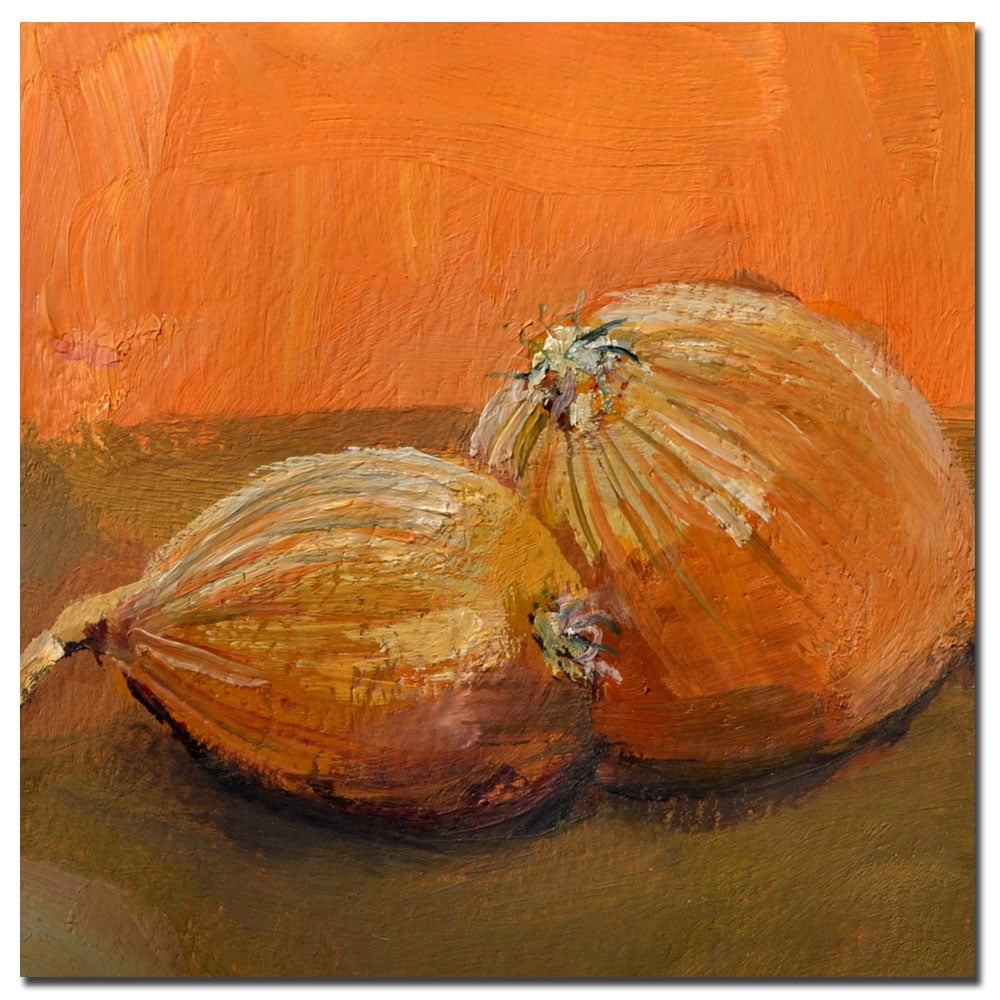 Trademark Fine Art "Yellow Onions" Canvas Art by Michelle Calkins
