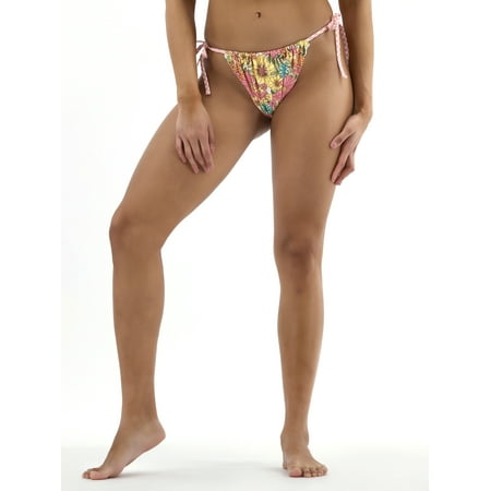 No Boundaries Women's Reversible Side Tie Bikini Bottoms, Sizes XXS-XL