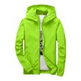 thumbnail image 4 of Kids Hooded Jacket Solid Color Jacket Long Sleeve Waterproof Windproof Cardigan for Outdoor Sports Casual Outerwear for Boys Girls with Pockets, 4 of 5
