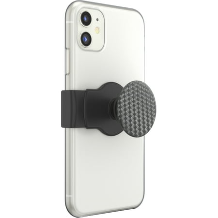 PopSockets - PopGrip Slide Stretch Cell Phone Grip and Stand for Most Cell Phone Cases - Carbonite Weave