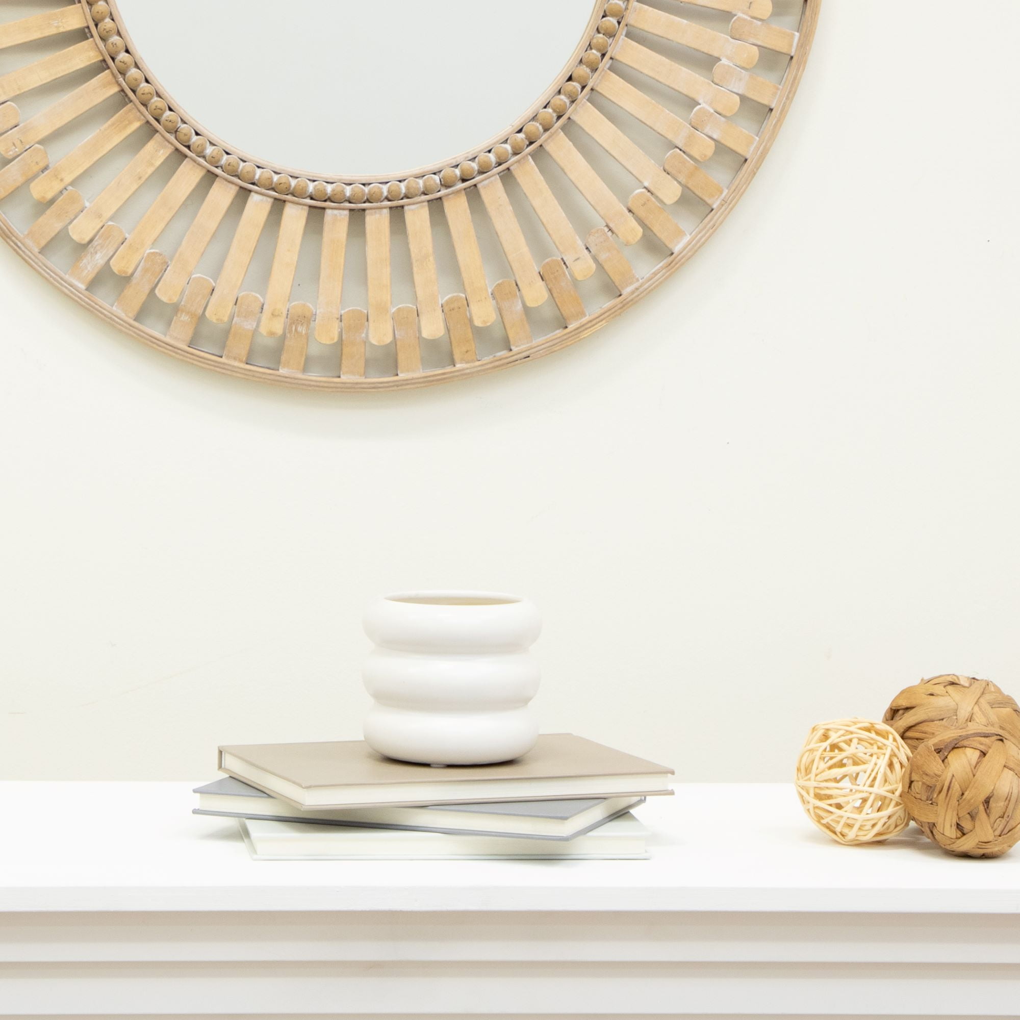 (3 pack) Mainstays 5" White Ceramic Bubble Planter