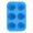 Blue, variant on Queroig 6 Cup Silicone Muffin Pan Muffin Pan Cake Mold for Baking Food-Grade Cupcake Molds High Temp Resistant Jelly Pudding Mold Family Holiday Dessert Making Tools