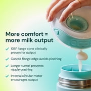 Willow Go Wearable Cord Free Double Electric Breast Pump, Clear