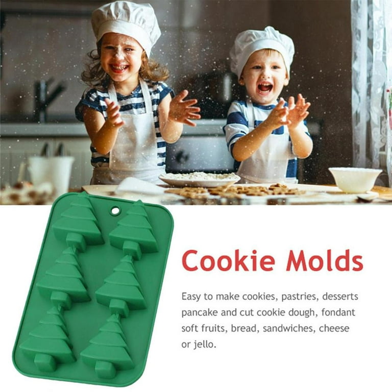 Christmas Silicone Baking Molds, 6-Cavity Reusable Ice Candy Tray Silicone  Mould