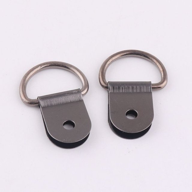 Gancho de suspensión de marco de metal de precio barato con anillo d para marco de fotos oso de fresa Hogar