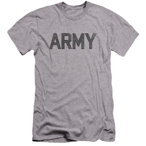 Army Star Premium Canvas T-Shirt Adult Slim Fit 30/1 Athletic Heather