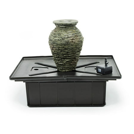 slate aquascape urn stacked fountain kit mini dialog displays option button additional opens zoom
