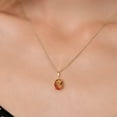 thumbnail image 3 of Gem Stone King 14K Yellow Gold Twilight Orange Mystic Quartz Pendant Necklace | 1.80 Cttw | Gemstone Birthstone | Oval 9X7MM | Gold Necklace for Women | With 18 inch Gold Chain, 3 of 6