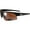 Black-Dark Brown, variant on Domain Golf Sport Riding Sunglasses Black Frame Polarized Amber Lenses