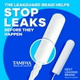 thumbnail image 4 of Tampax Compact Pearl Tampons, with LeakGuard Braid & Extendable Applicator, Super, 32 count, 4 of 16