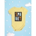 thumbnail image 3 of Spooky. Grunde Style Banner Bodysuit Infant -Image by Shutterstock,  6 Months, 3 of 4