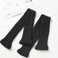 thumbnail image 3 of Calcetines hasta la rodilla de invierno para mujer, calentadores de piernas tejidos, 3 of 5