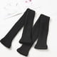thumbnail image 3 of Calcetines de punto sin pies hasta la rodilla para mujer, de invierno, 3 of 5