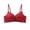 Red, variant on Womens High Support Bras Front Closure Austable Spaghetti Straps Lace Spliced Back Hollow Lift Bra
