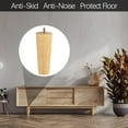 thumbnail image 2 of Wehilion Furniture Legs Round Solid Wood Furniture Feet Couch Legs Sofa Legs Replacement Legs for Armchair, Cabinet, Chair, Dresser or Home DIY Projects, Natural, 2 of 8