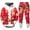 Red, variant on Men's Christmas Tracksuits 2 Piece Set Funny Xmas Graphic Loose Hoodie Sweatshirt And Joggers Sweatpants Sets Comfortable Fall Fashion Pullover Suit Sets Winter Clothes Outfits
