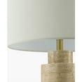 thumbnail image 7 of Livabliss Table Lamps, 30" Ongato Rustic Bedside Nightstand Table Lamp for Bedroom Living Room Office, Beige, Metallic - Brass Body with White Shade (30"H x 16"W x 16"D), 7 of 7