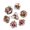 Red Black Quicksand, variant on Cusdie Sharp Edges DND Dice, Liquid Core Quicksand Dice, 7 PCs D&D Dice, Handcrafted Polyhedral Dice Set, for TTRPG Role Playing Game Pathfinder
