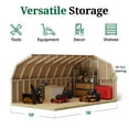 thumbnail image 5 of Little Cottage Co. 10x16 Classic Gambrel Barn with 4 ft. Sidewalls, Outdoor Wood Storage Shed Do-It-Yourself Precut Kit, 5 of 13