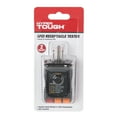 Hyper Tough GFCI Receptacle Tester TD35091B, Condition New, Height 1 in