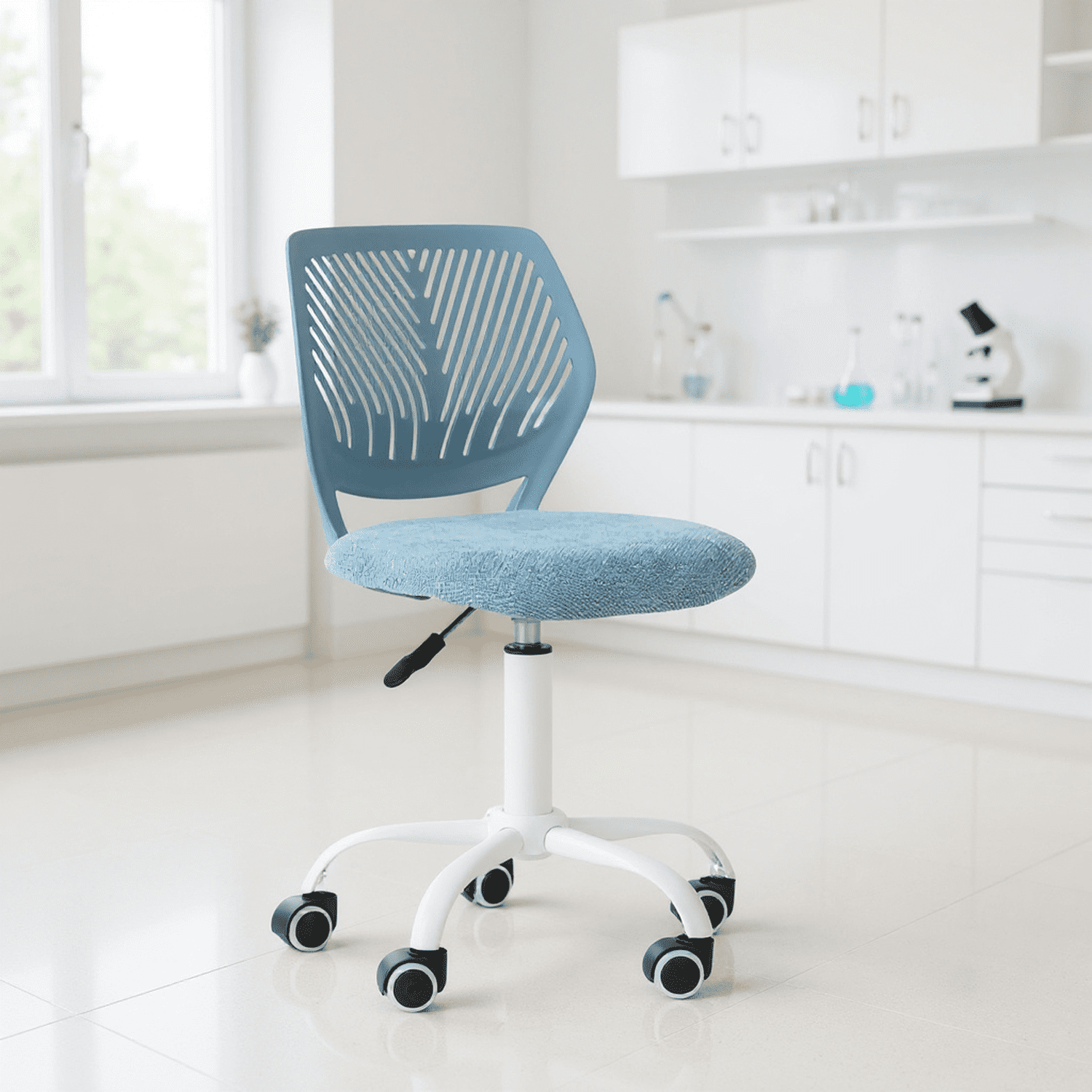 Chaise De Repassage Avec Roulettes HOMYLIN Chaise De Repassage Ergonomique Réglable Avec Roulettes - Modèle Cactus Pour Buanderie Et Couture