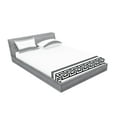 thumbnail image 2 of Ambesonne Abstract Fitted Sheet & Pillow Sham Set, Classic Motif Art, Queen, Charcoal Grey White, 2 of 2