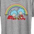 thumbnail image 3 of The Cat in the Hat - Thing 1 2 Rainbow - Women's Short Sleeve Graphic T-Shirt, 3 of 5