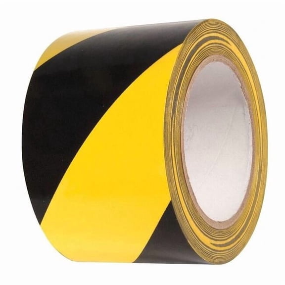 Incom Floor Tape,Black/Yellow,3 inx54 ft,Roll VHT310