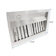 thumbnail image 4 of Awoco RH-BQ-X30 Awoco RH-BQ-X30 30'W 18-1/2'D Built-in Insert 4 Speeds Stainless Steel Range Hood for Wood Hood, 4 of 5